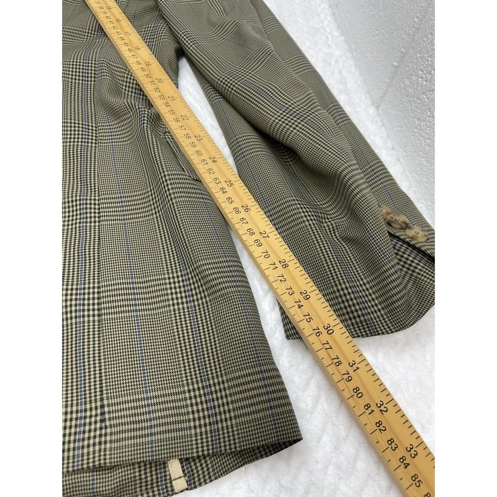 L.L. BEAN Men's Classic‎  Dark Green & Tan Plaid Preppie JACKET BLAZER 40R